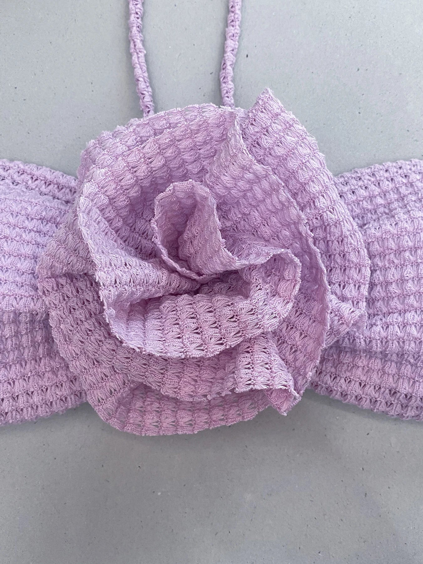 Lady Crochet Mesh 3 Piece Set