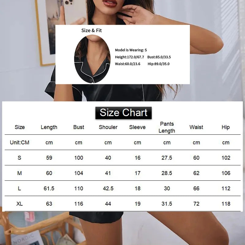 Silk Satin PJ Set