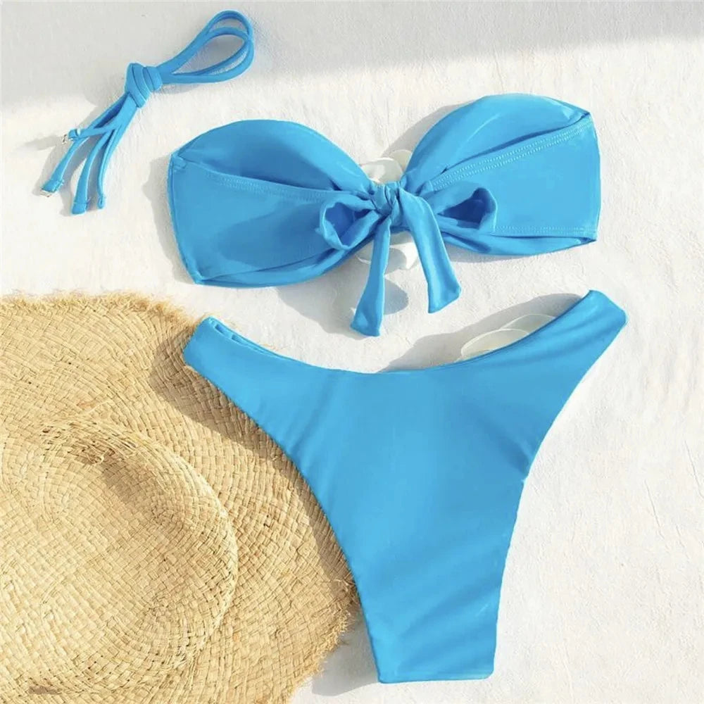 Floral Bikini Thong