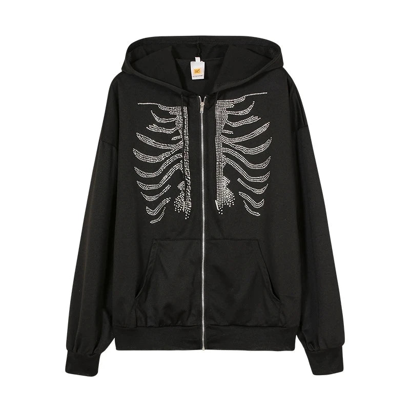 Y2K skeleton Hoodie