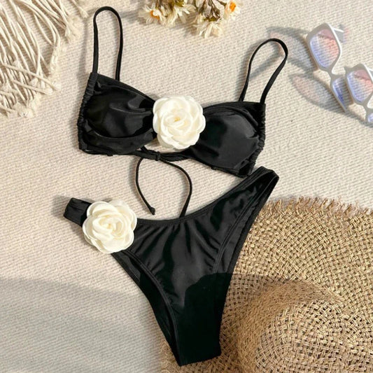 Floral Bikini Thong