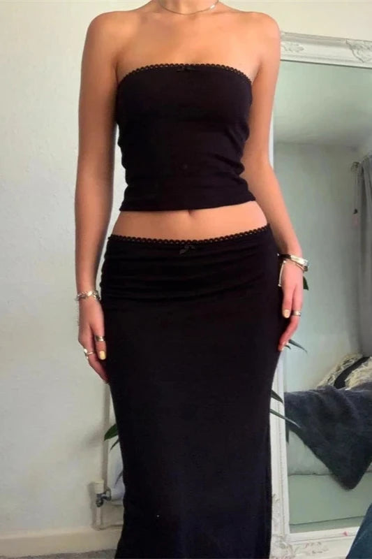 Classy Long Skirt Set